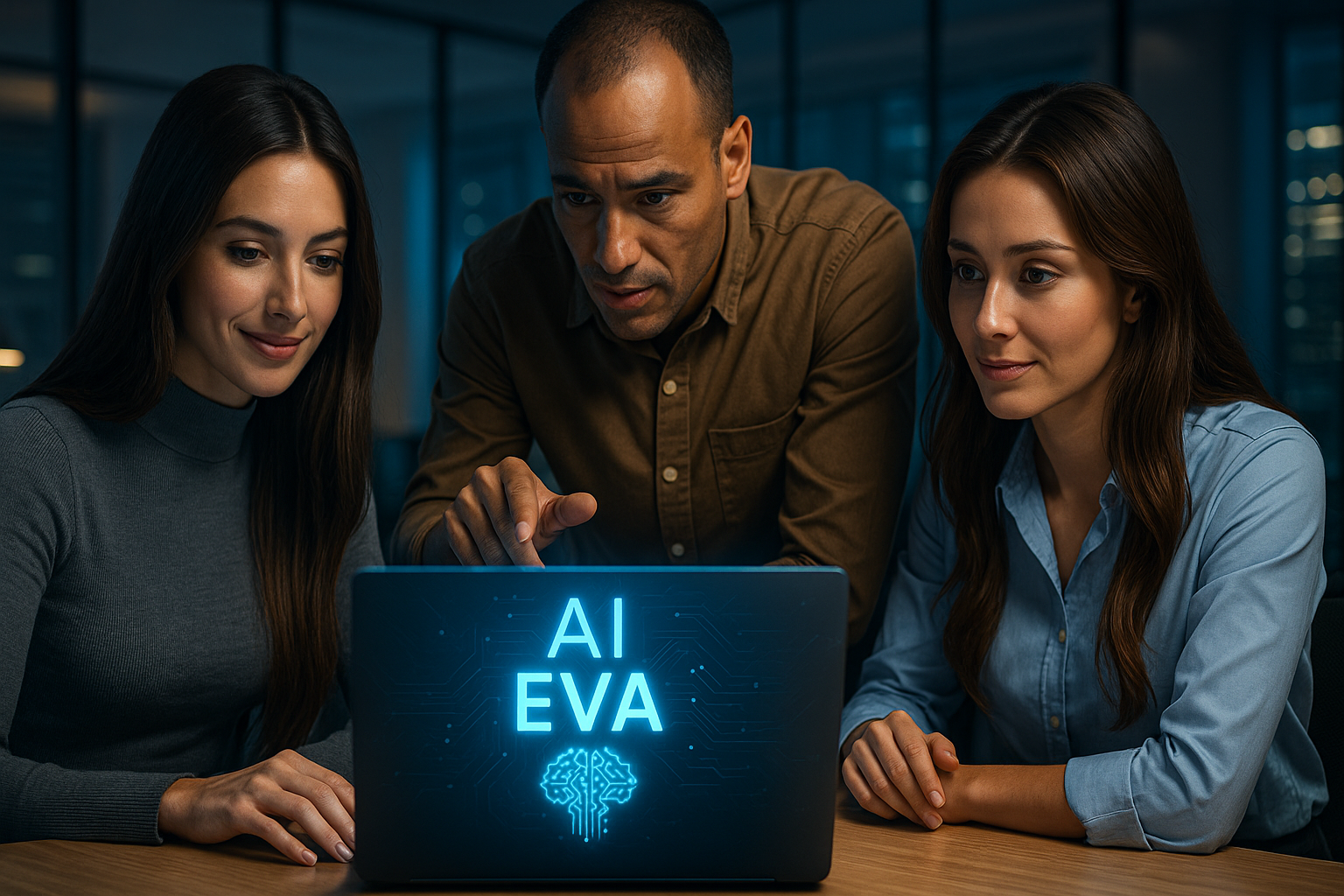 Team arbeitet gemeinsam an EVA AI