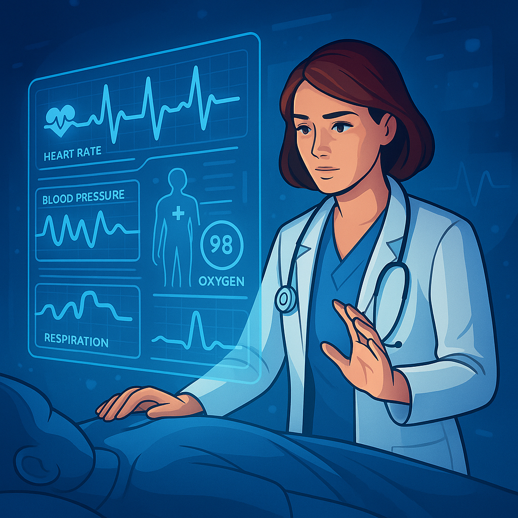 Visual: EVA überwacht kontinuierlich Vitaldaten und rettet Leben